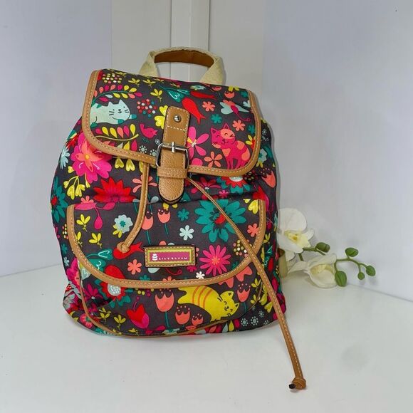 Lily Bloom Multicolor Floral Backpack - Picture 1 of 8